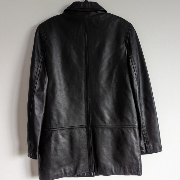 Danier Black Leather Jacket with Removable Thermal Insert - Picture 6 of 13